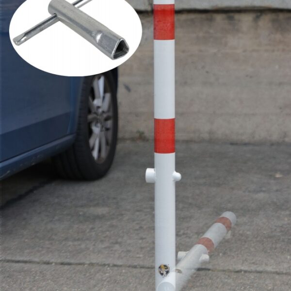CRASH STOP 90-50 Foldable parking post, base plate, round
