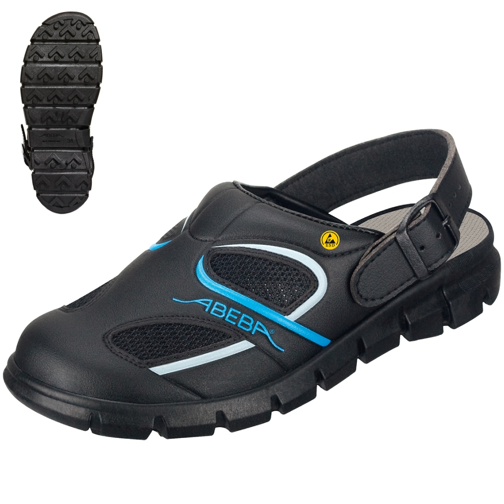 Abeba 37341 Dynamic Clogs with heel strap OB ESD SRC