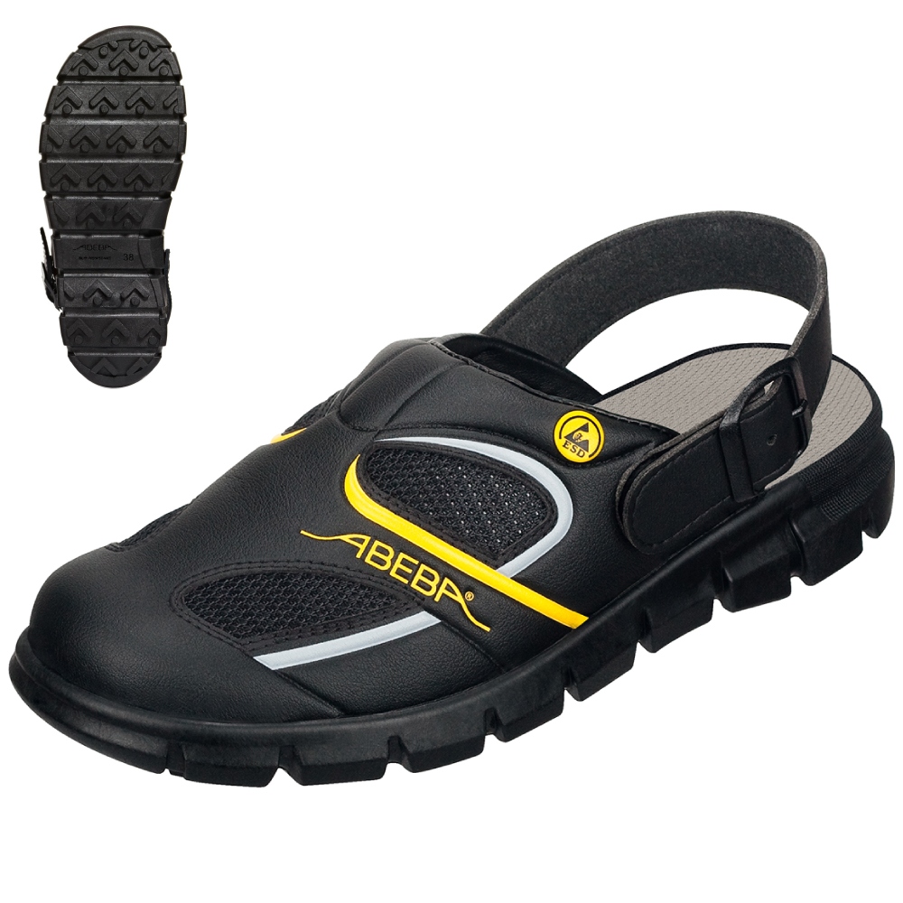 Abeba 37343 Dynamic Clogs with heel strap OB ESD SRC