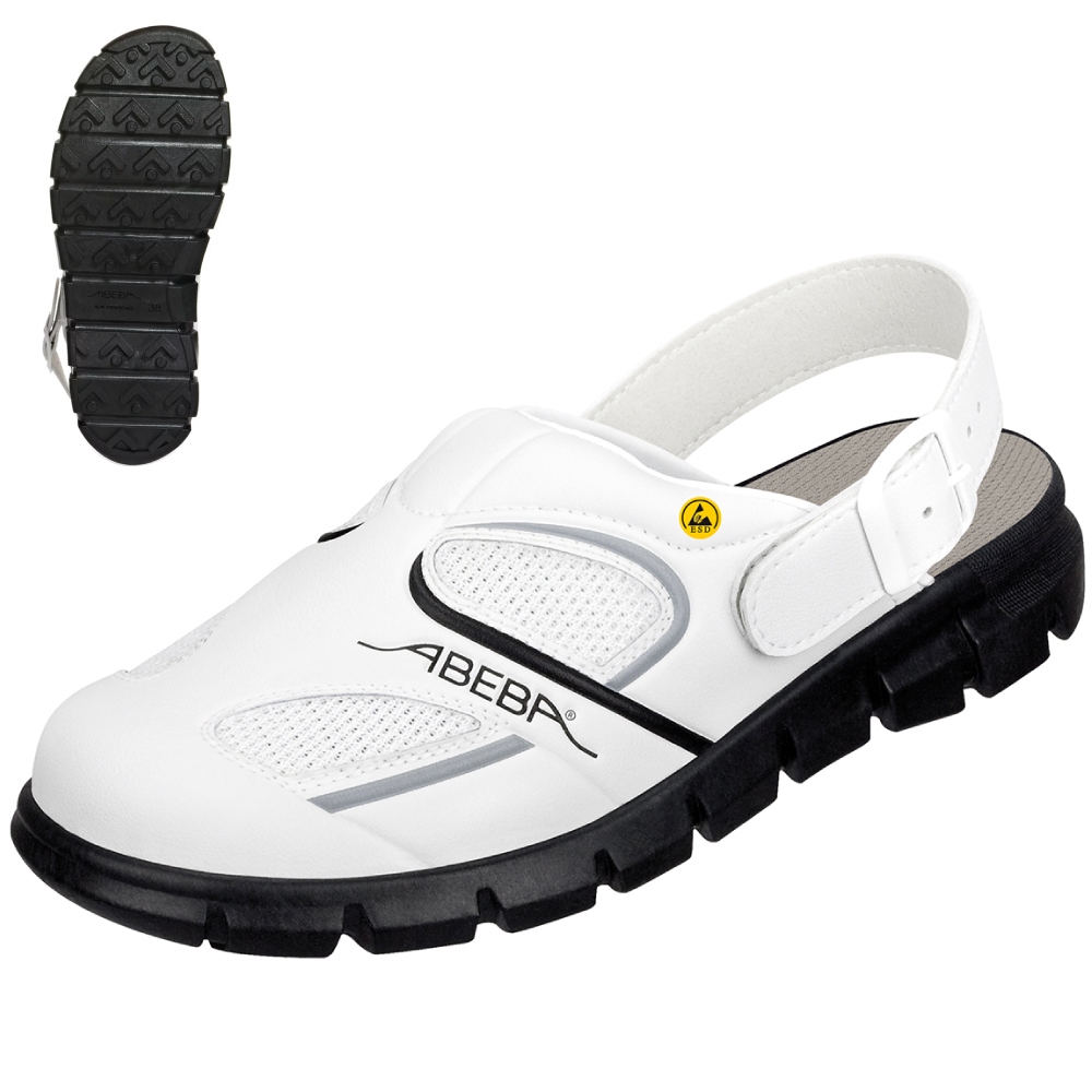 Abeba 37345 Dynamic Clogs with heel strap OB ESD SRC
