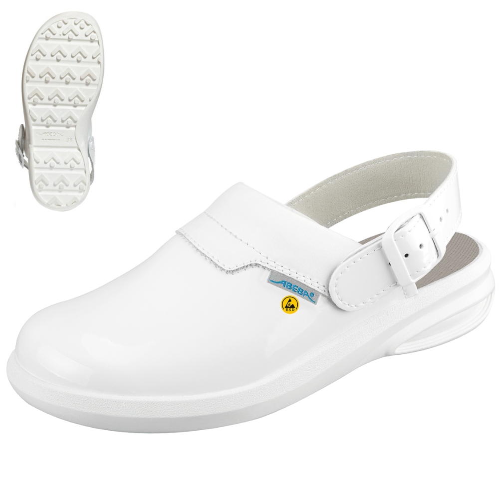 Abeba 37620 Easy - Clog white OB ESD SRC