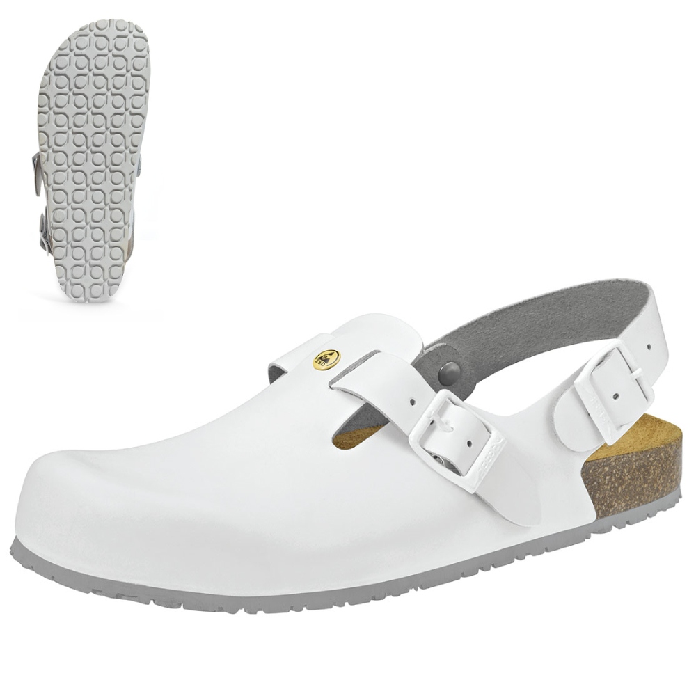 Abeba 4040 Nature Clogs with heel strap OB ESD SRC