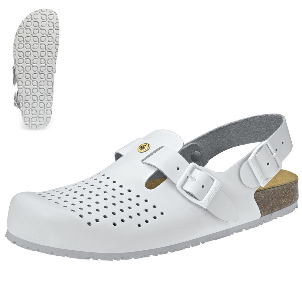 Abeba 4050 Nature Clogs with heel strap OB ESD SRC