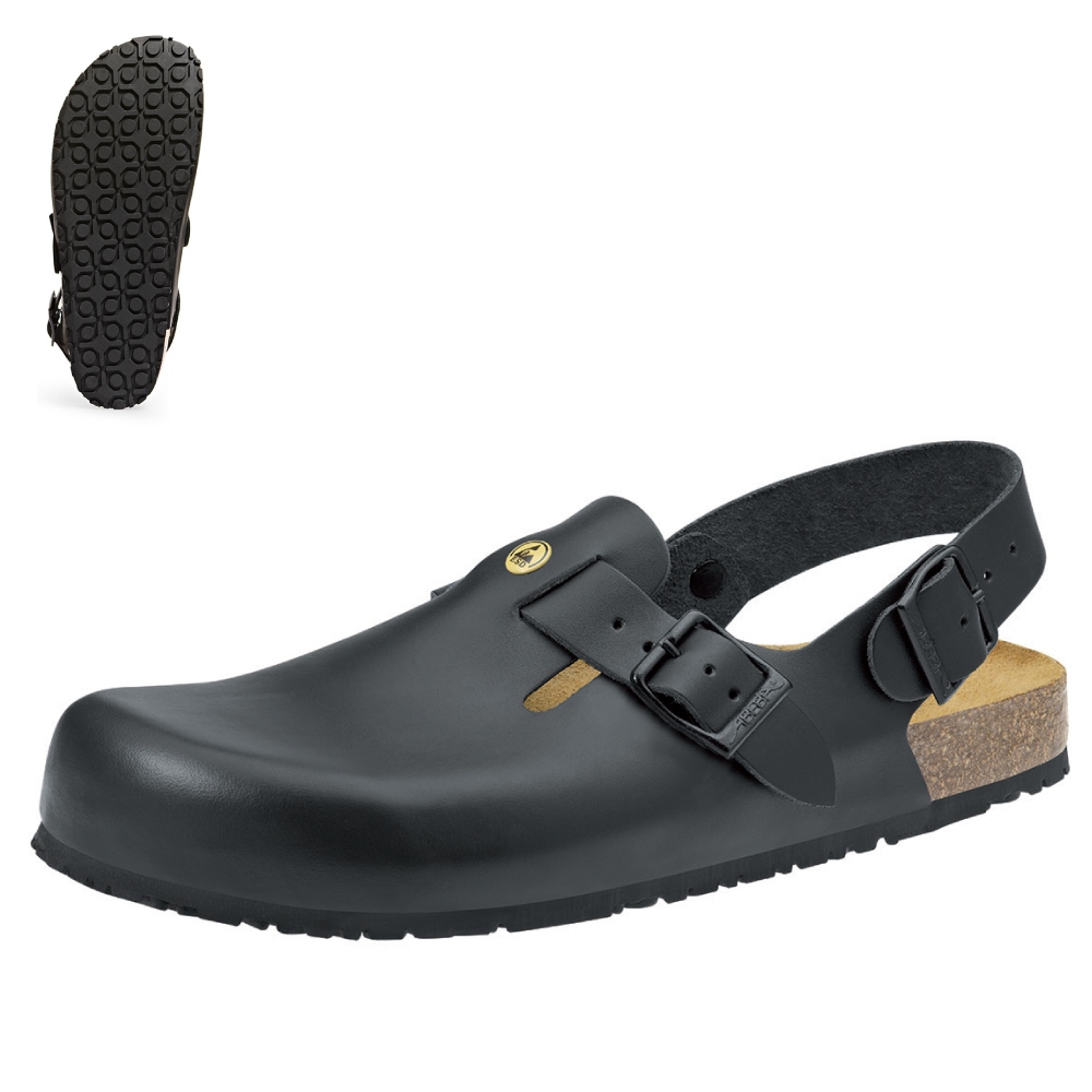Abeba 4055 Nature Clogs with heel strap OB ESD SRC