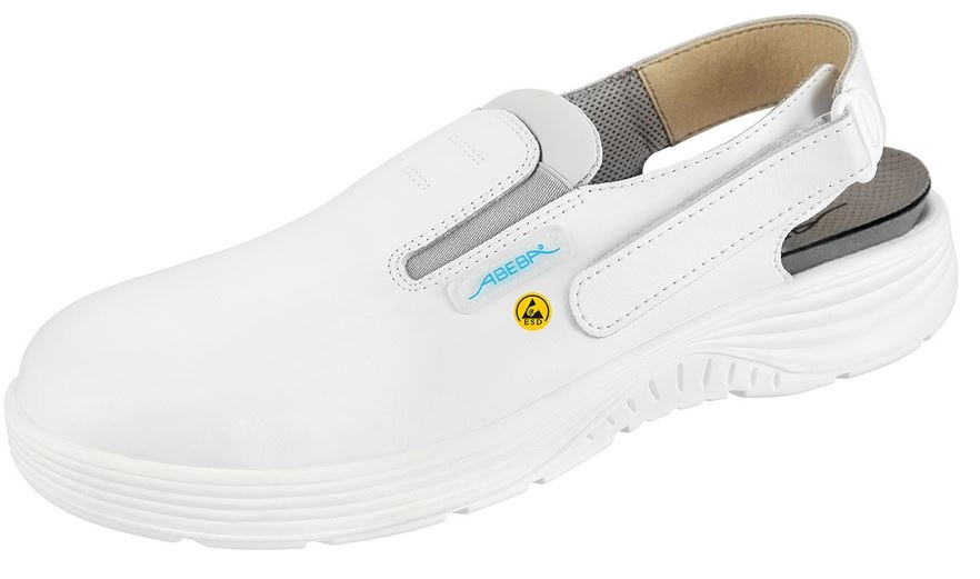 Abeba 7131130 X Light medical Clogs with heel strap white OB SRC ESD