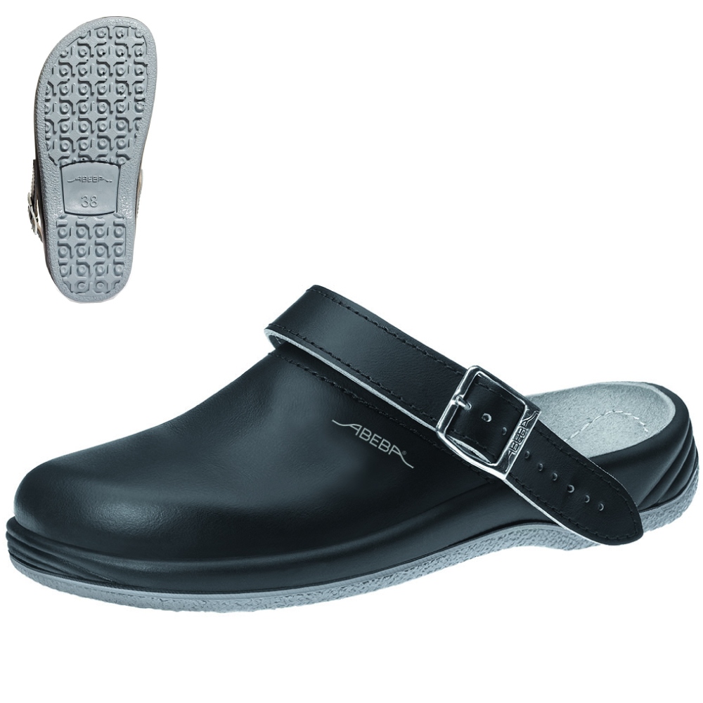 Medical clogs slip-resistant black OB SRA Abeba 38210 ARROW