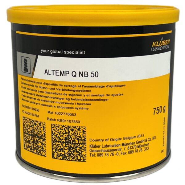 Klüber ALTEMP Q NB 50 Lubricating and assembly paste 750g