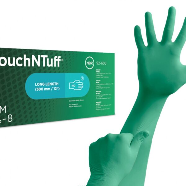 Ansell TouchNTuff 92-605 Disposable nitrile gloves long length 100 pcs