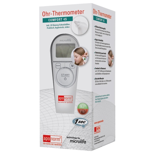 Aponorm Comfort 4S Infrared EAR thermometer fast and accurate