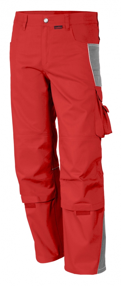 Qualitex PRO 61938TC2 Working trousers red-grey