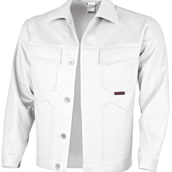 Qualitex 61939A4 BW320 Favorit Work jacket 100 % cotton white