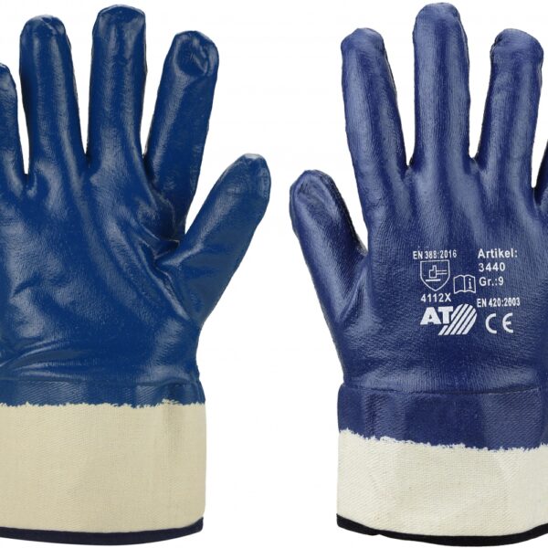 Asatex 3440 Fully coated nitrile protective gloves 8-11