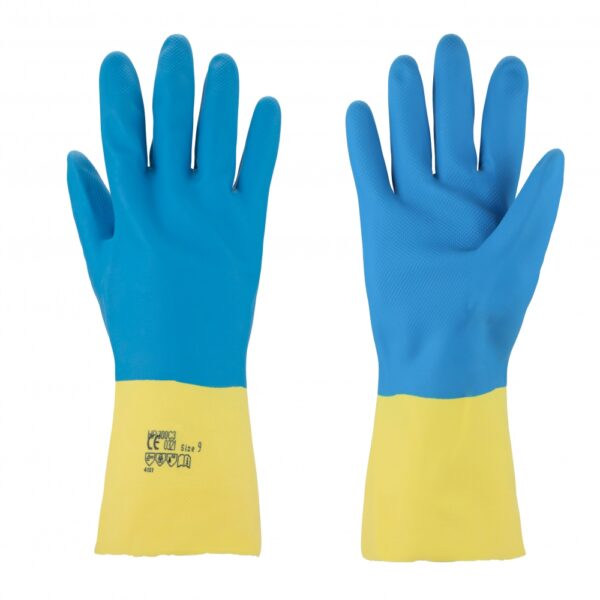 Asatex 3452 Latex chemical protective gloves 320mm cat. 3