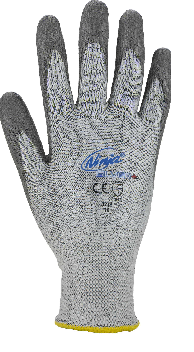 Ninja 3715 coated cut resistant gloves, seamless