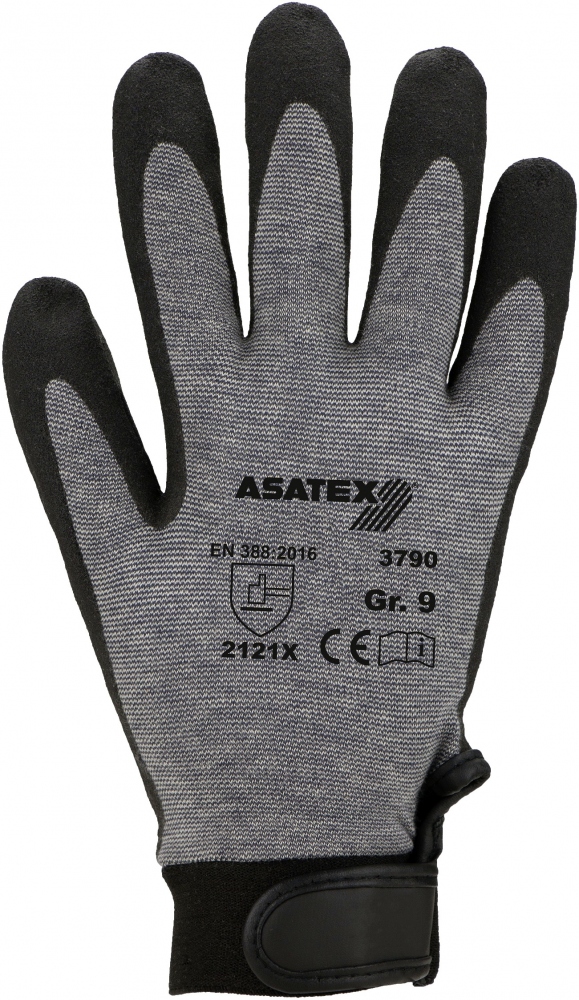 Asatex 3790 Liquid-Repellent Latex-Gloves For Mechanics