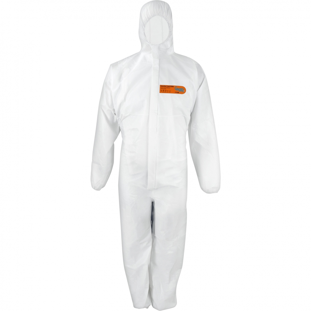 CoverStar cool CS550 Chemical coverall white/blue cat 3 type 5+6