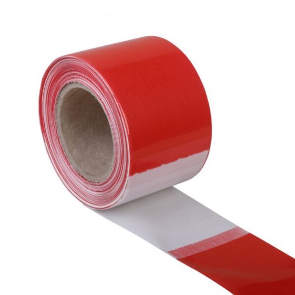CRASH STOP ASB-RW Barrier Tape, Shut-off rod, red-white, 80 mm x 500 m