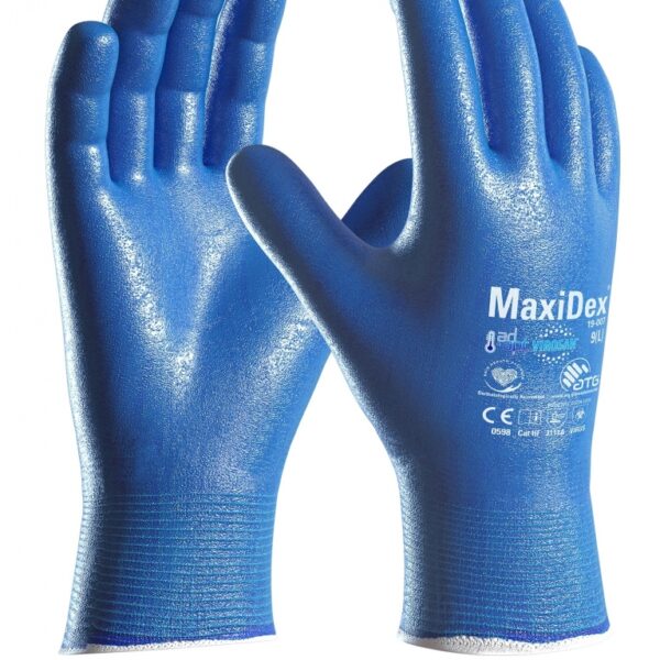 ATG 19-007 MaxiDex Antivirus hybrid protective gloves EN388 + EN374