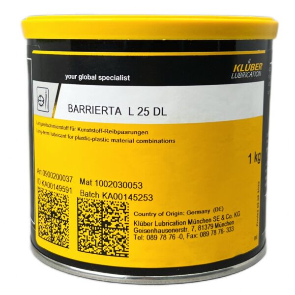 Klüber BARRIERTA L 25 DL Special lubricating grease 1kg