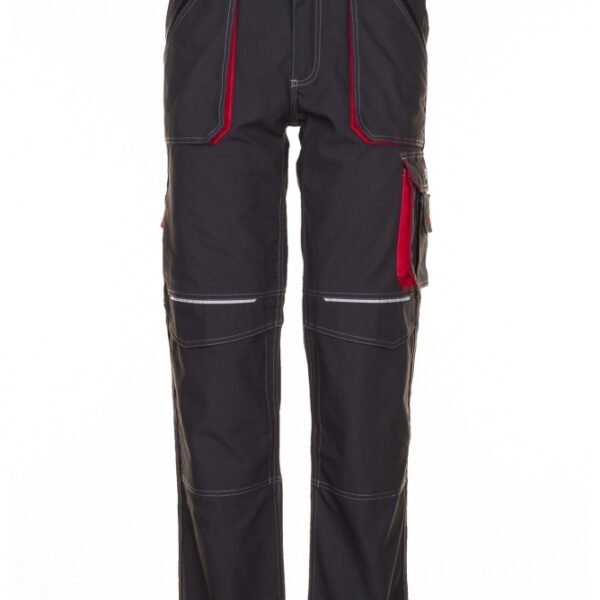 Planam 2820 Basalt Working trousers anthracite/red