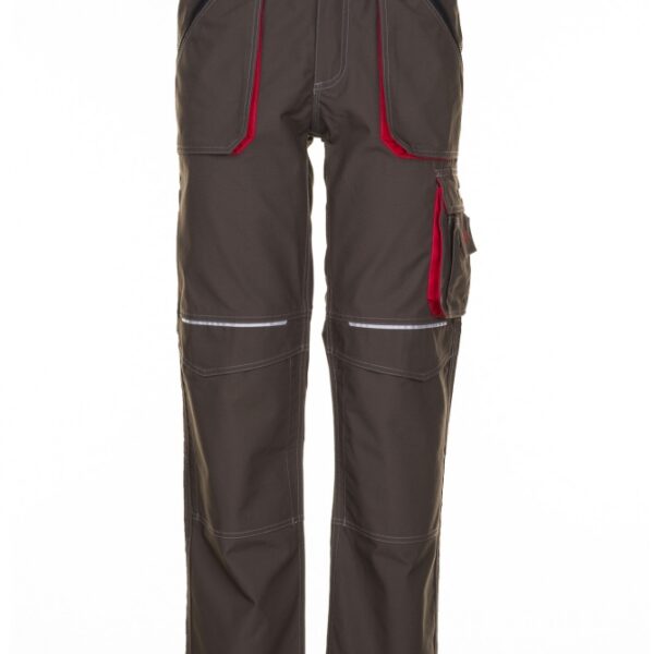 Planam 2823 Basalt Working trousers olive/red