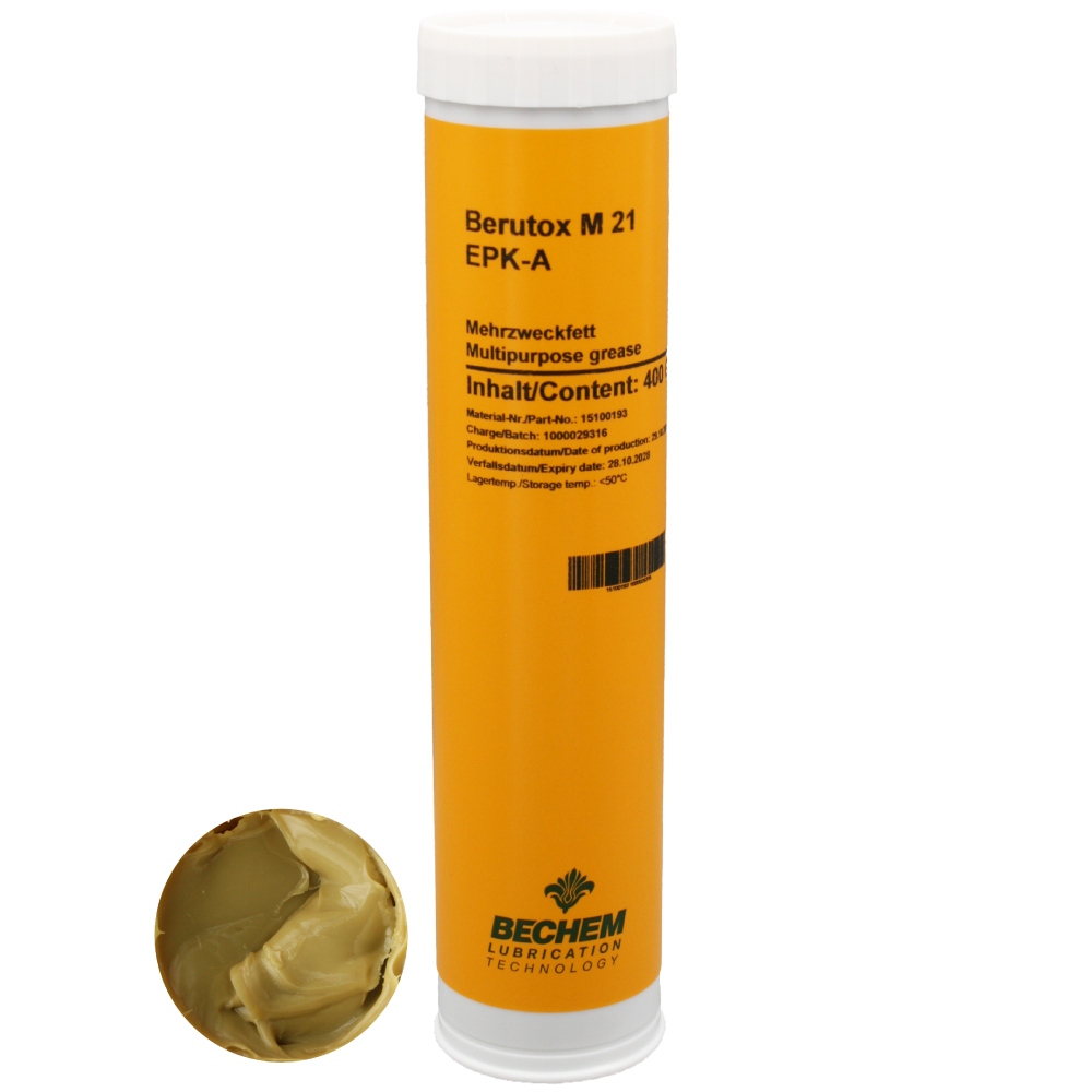 Bechem Berutox M 21 EPK long-life multipurpose grease 400g cartridge
