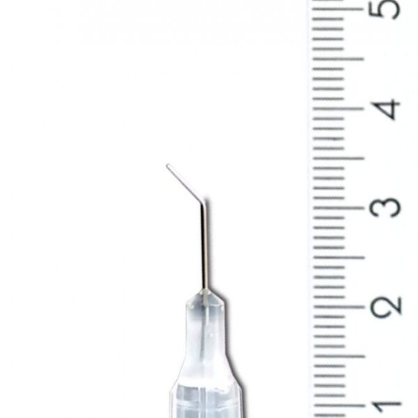 45° bent nozzle for torque sealant gun cartridge 12,7mm Ø0.21 mm