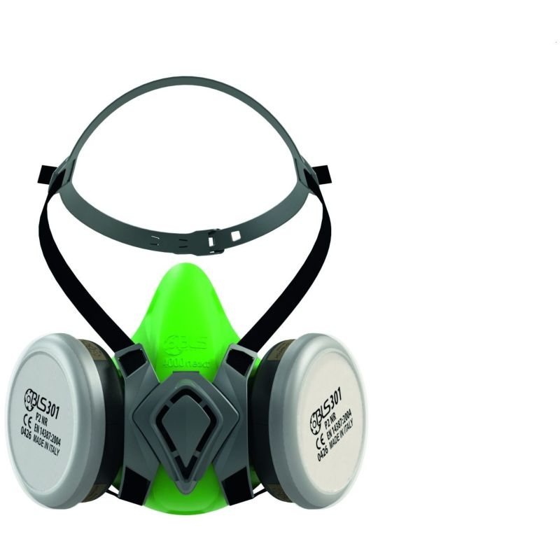 BLS 4100 NEXT Pre-mounted respiratory mask set fwith filters A2 P2 NR