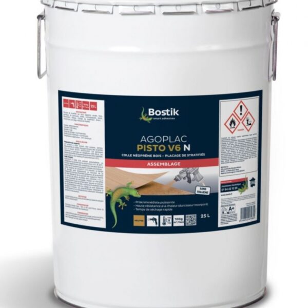 Neoprene Glue for wood and panels Bostik AGOPLAC PISTO V6 N 25 liters