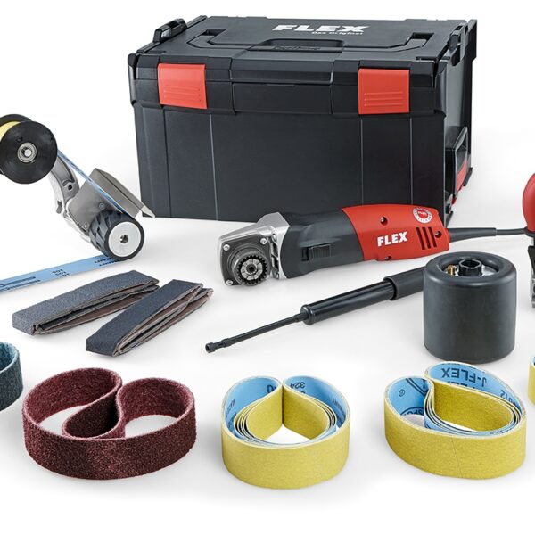 FLEX 433.454 BSE 14-3 INOX Set Burnishing machine and pipe belt sander
