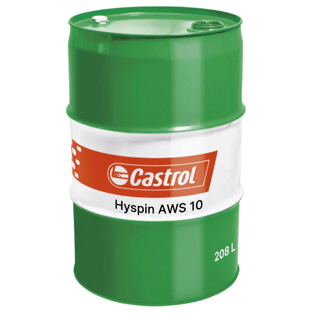 Castrol Hyspin AWS 10 Anti-wear Hydraulic Oil HLP - 208l