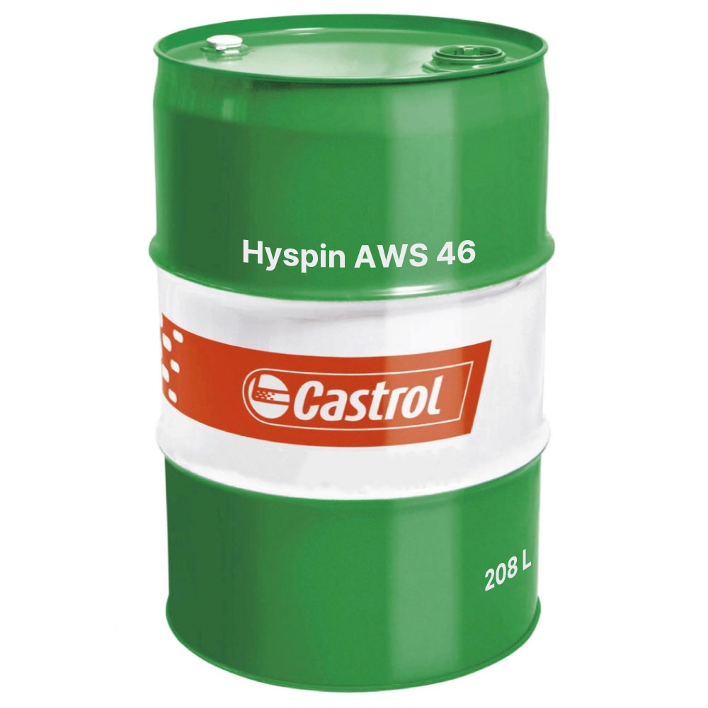 Castrol Hyspin AWS 46 Anti-wear Hydraulic Oil HLP - 208L