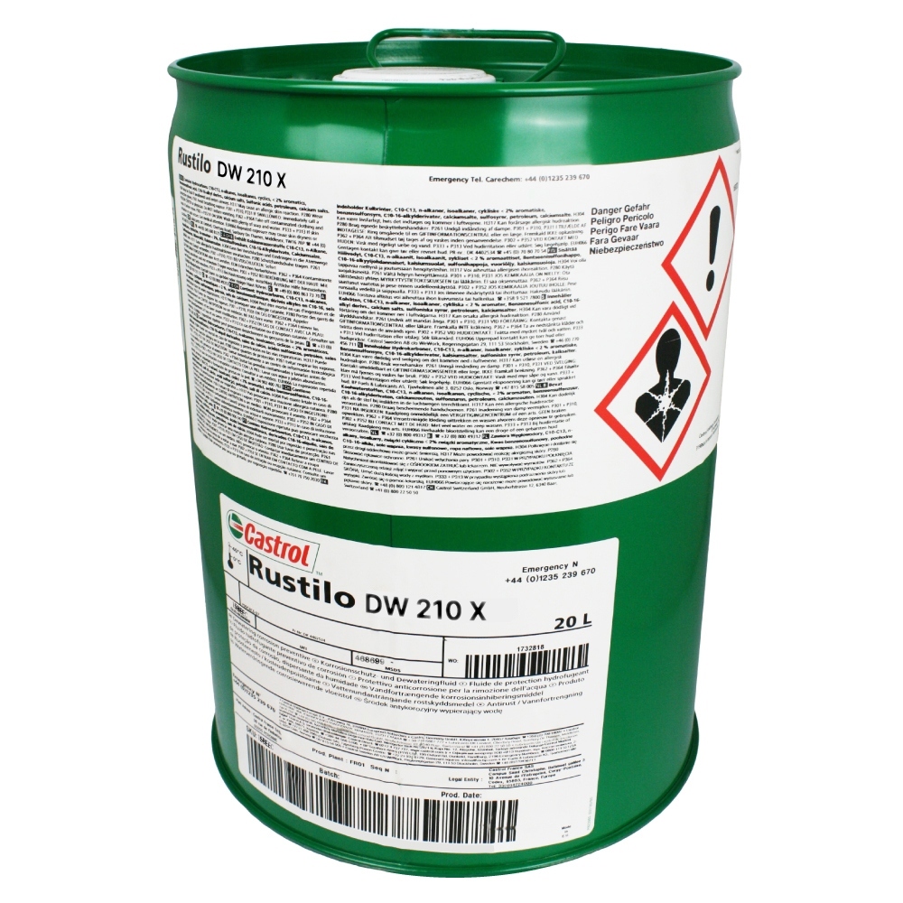 Castrol Rustilo DW 210 X Dewatering corrosion preventive 20l canister