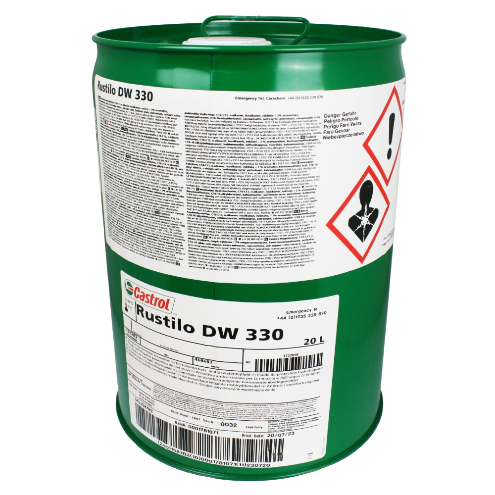 Castrol Rustilo DW 330 Dewatering corrosion preventive 20l canister