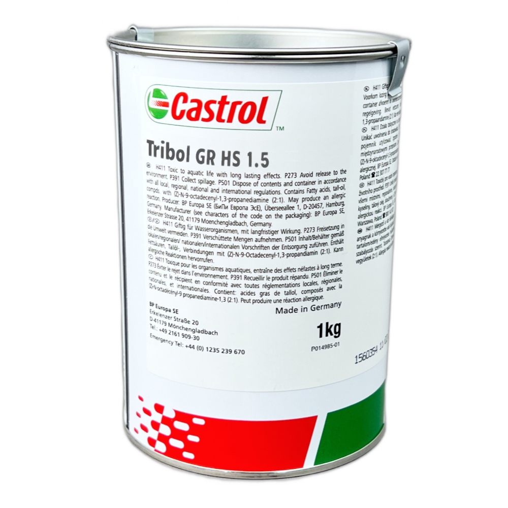 Castrol Tribol GR HS 1.5 High speed spindle bearing grease 1kg tin