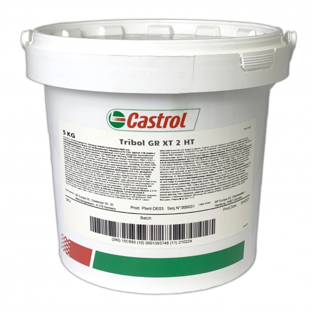 Castrol Tribol GR XT 2 HT Synthetic high temperature grease 5kg bucket
