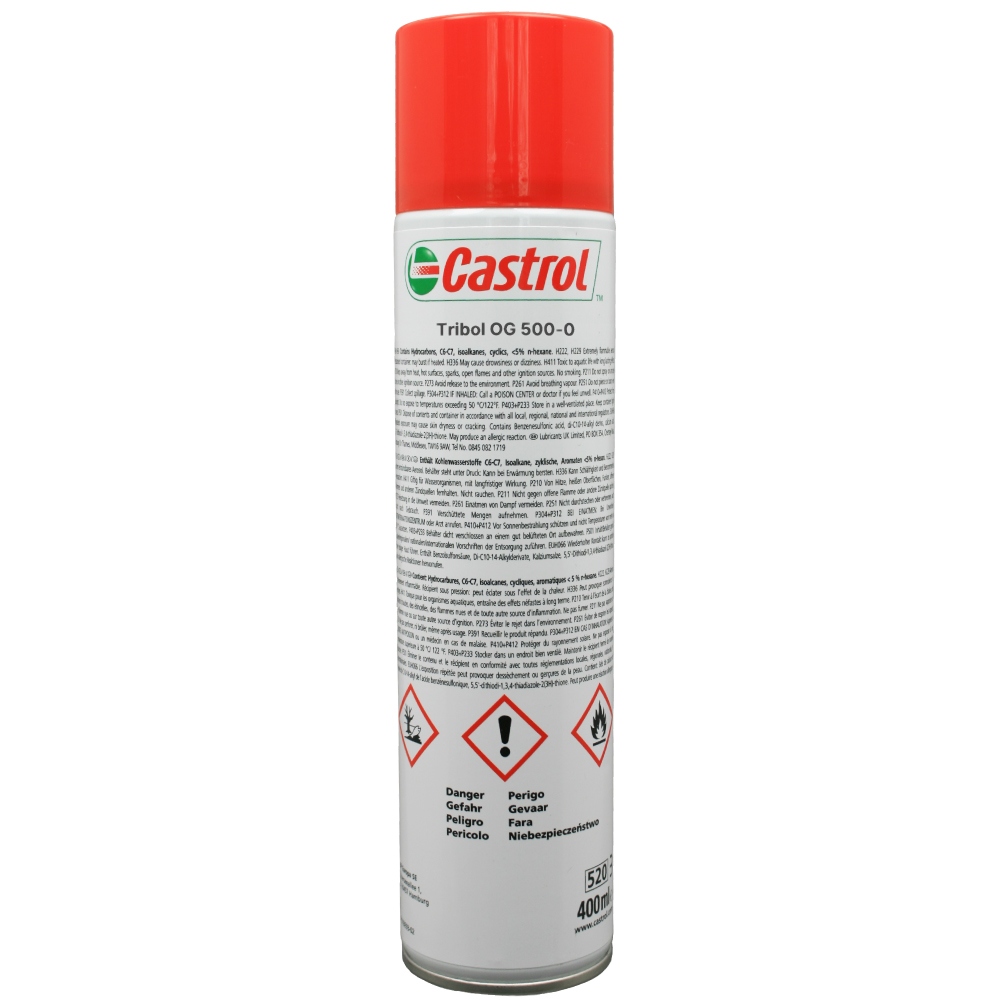 Castrol Tribol OG 500-0 Spray grease for open gears 400ml spray can