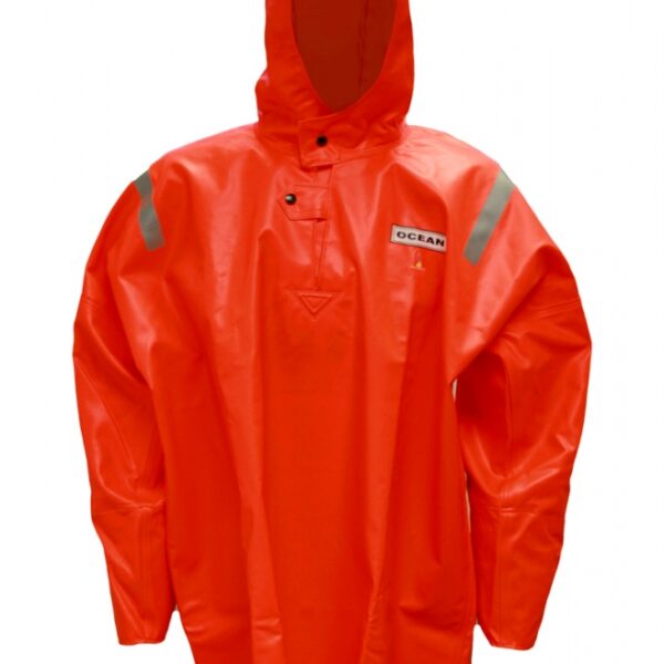 OCEAN OFFSHORE HEAVY PRO Trawl Frock with neoprene sleeves orange