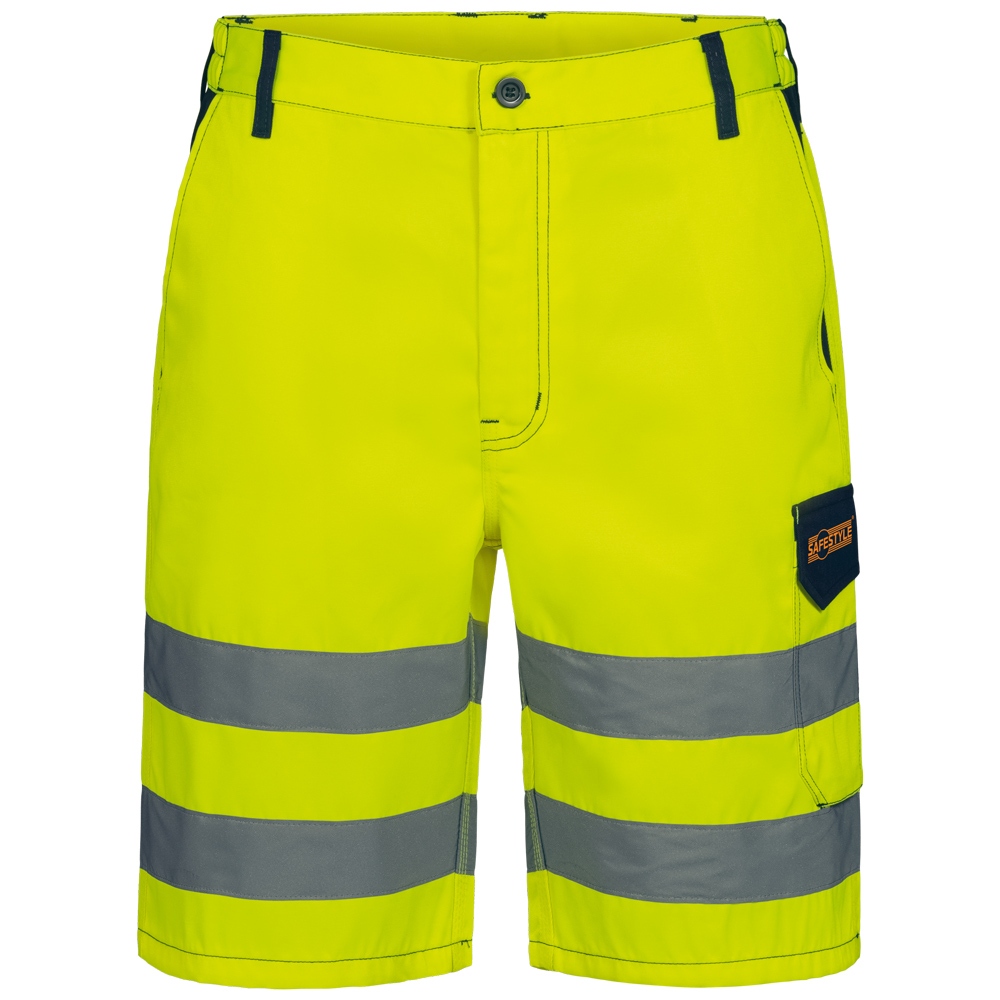 High-Vis Twill Shorts ISO 20471 class 1 yellow 42-64, Elysee 23726