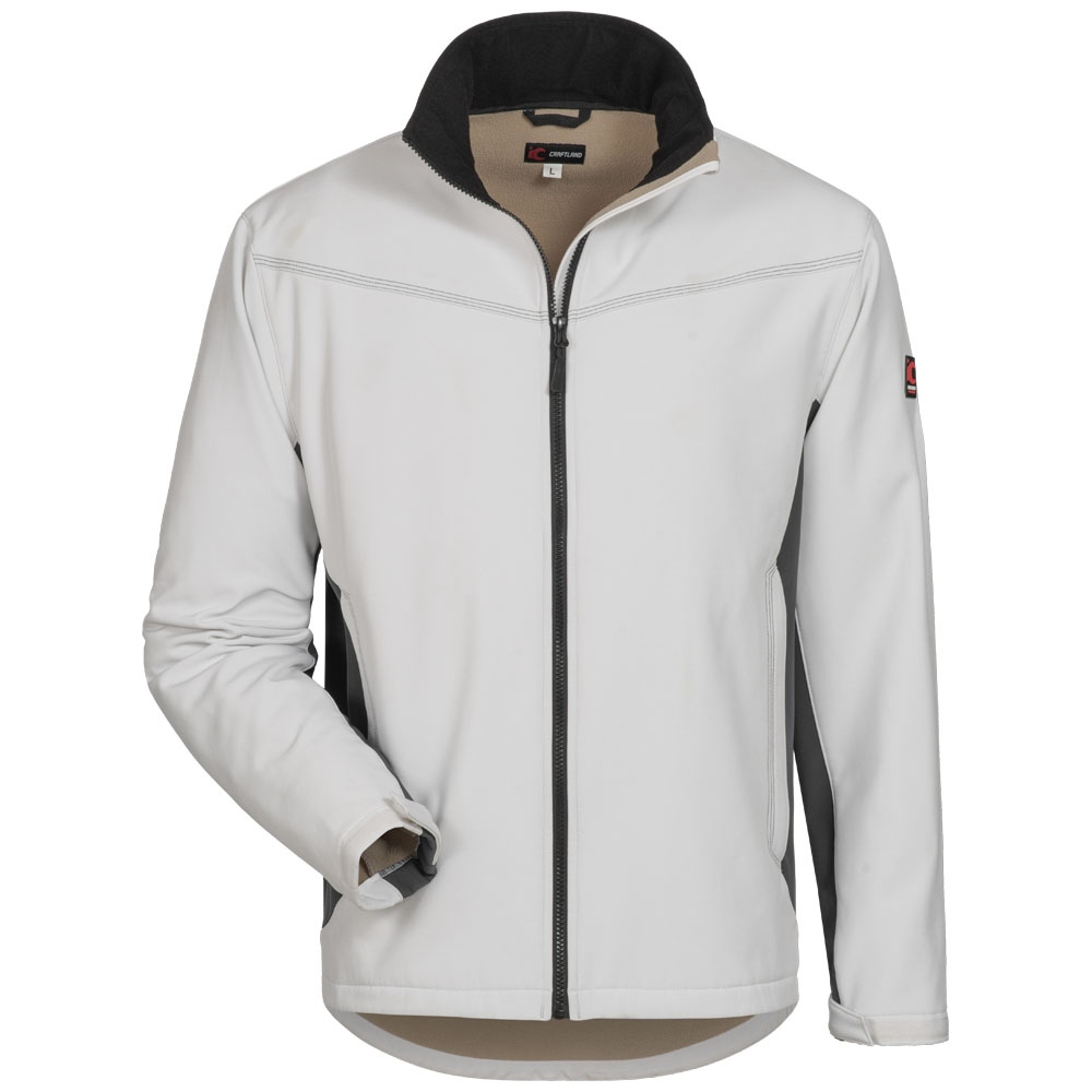 Craftland 19972 LAURIN Softshell work jacket white/grey