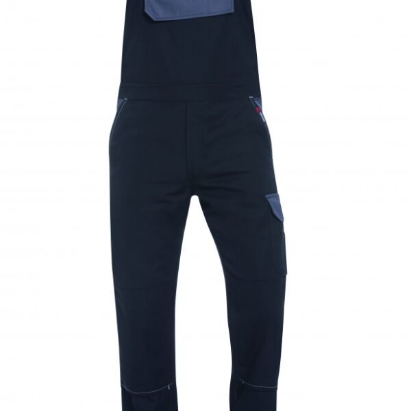 Craftland 22371 BANGOR Canvas work dungarees black/grey 42-64