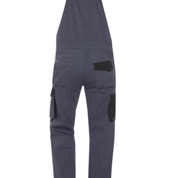 Craftland 22373 NEWTOWN Canvas work dungarees grey/black