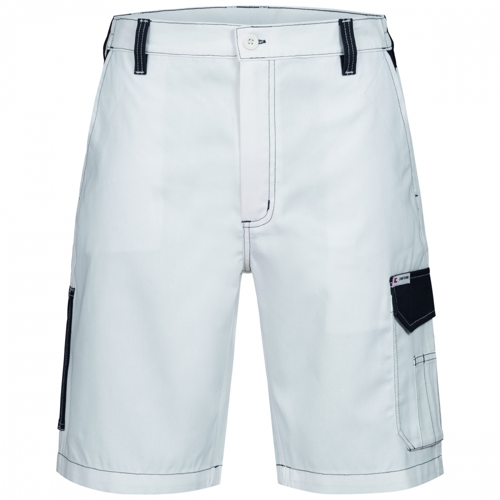Craftland 22446 MALMEDY working twill shorts white/grey 42-64