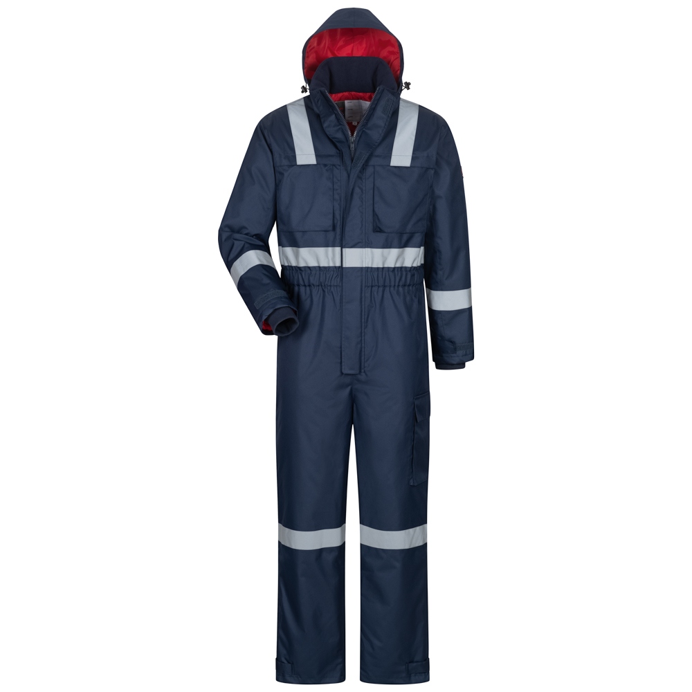 Craftland 2515 TRISCHEN Enhanced Visibility Thermal Coverall navy/red