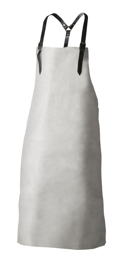 Craftland 2820 KNUT Split leather apron for welder white