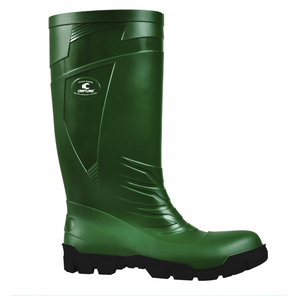 Craftland 35322 PIAVE PVC Safety boots modern fit green S5 37-50