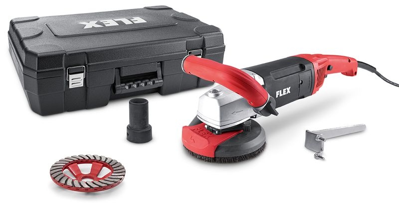 Flex (408.603) LD 18-7 125 R - Powerful renovation sander for sanding close to edges - Kit Turbo-Jet - 1800 Watt