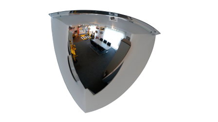 Dancop - Globe mirror BM 90°, 60-100 cm, Acrylic - indoor use
