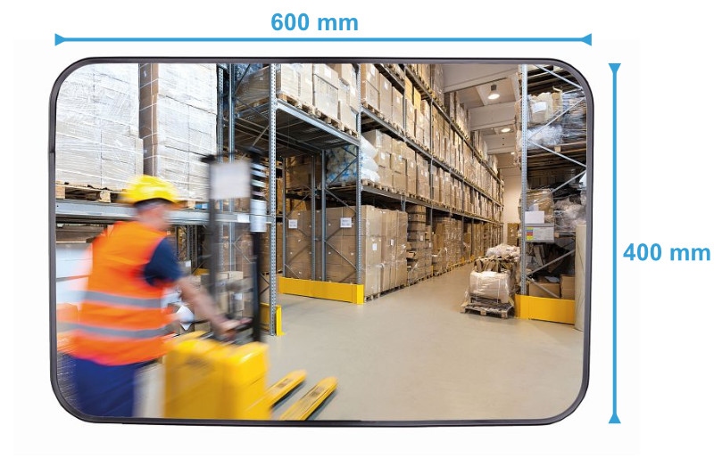 Dancop EC-RS Rectangular shop mirror, 40x60 cm, Acrylic - indoor use