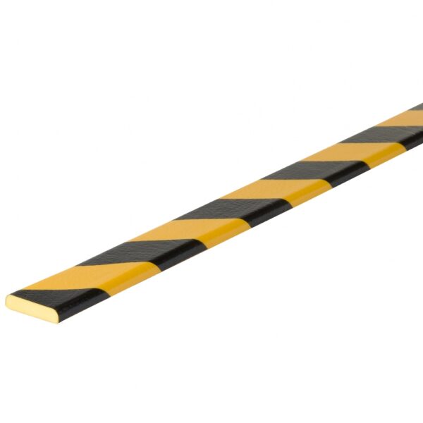 Dancop Type F Warning and protection profile polyurethane yellow-noir